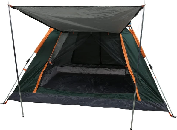 Tam Otomatik Su Rüzgar Geçirmez Göelikli Tenteli 6 Kişilik Kamp Çadırı 240*240*155Cm ürün görseli 1