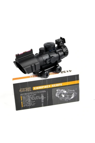 4X32 Kırmızı Işıklı Dürbünü 4X32 Nişangah ürün görseli 1