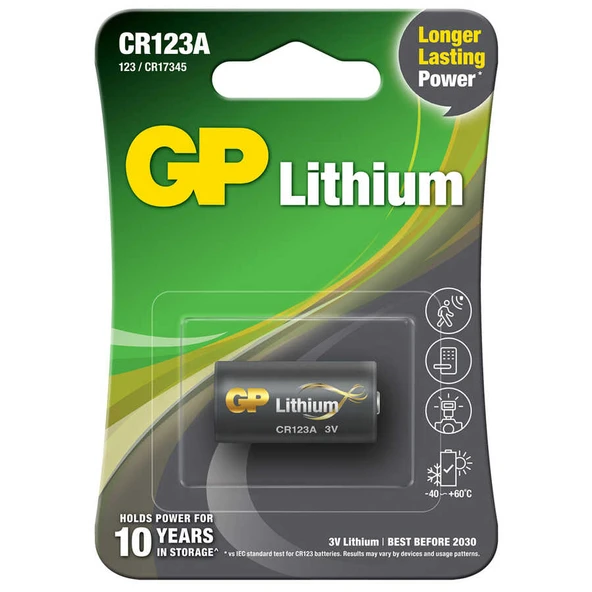 Gp Cr123A 3V Lityum Pil ürün görseli 1