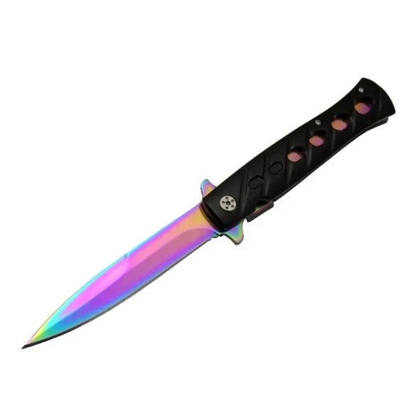 Venom K033 Gökkuşağı Kamp Çakı 23Cm- Yarı Otomatik, Kemerlikli ürün görseli 1