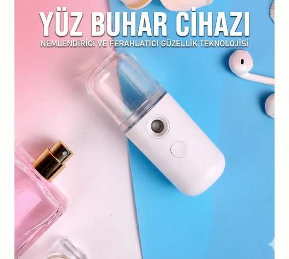 Şarjlı Mini Yüz Nemlendirici Dezenfektan Mist Sprayer ürün görseli 1