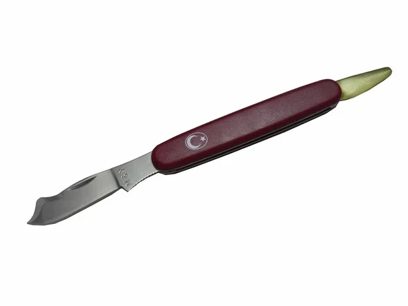 My 004 Bağ / Bahçe/ Aşı Çakı Bıçağı 20 Cm - Türk Bayraklı Plastik Sap ürün görseli 1