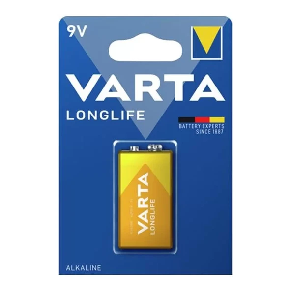 Longlife Power Alkalin 9 Volt Pil Tekli ürün görseli 1