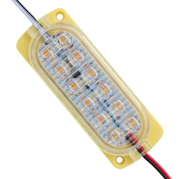Parlak Yanıp Sönen Sarı 24 Volt 1.2 Watt 2835 Modül Led ürün görseli 1