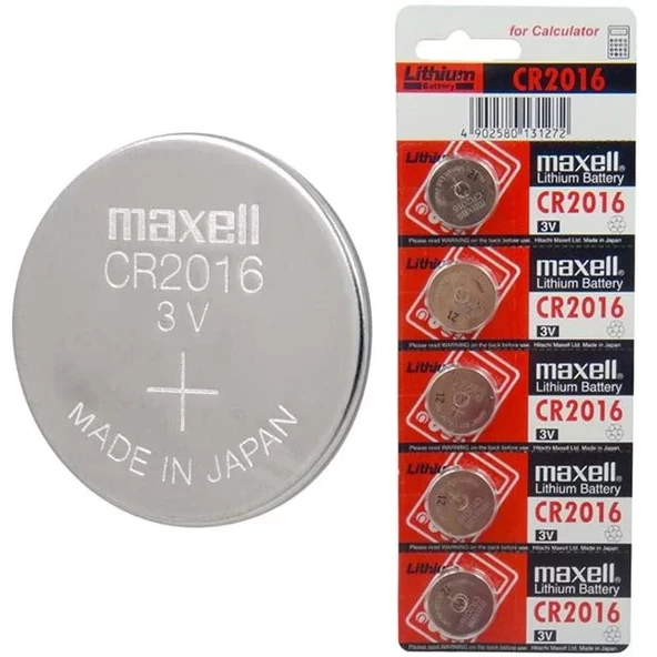 Maxell Cr 2016 Lityum Pil 5'Li Paket ürün görseli 1