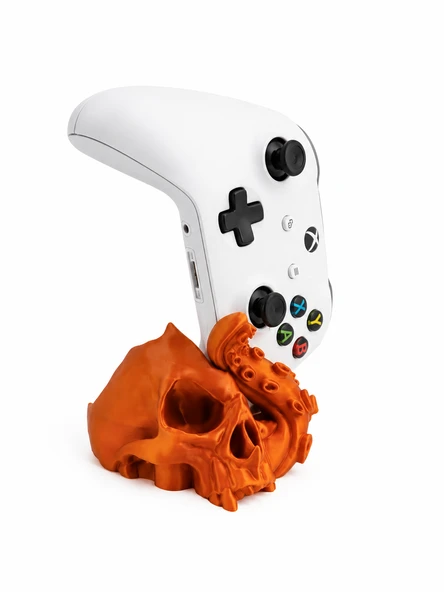Fantastik Kafatası Oyun Kolu Standı ?️✨ Masaüstü Kontrolcü Tutucu ? Sert Plastik Dekoratif Gamepad ürün görseli 1