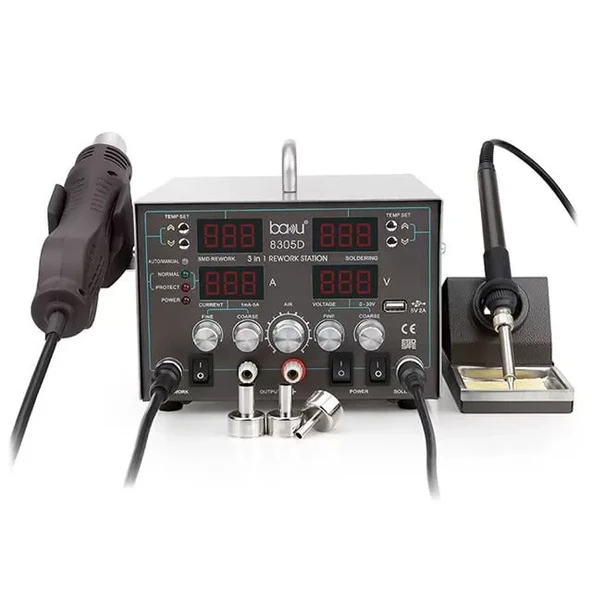 Baku Bk-8305D Isı Ayarlı-Üflemeli Digital Havya ürün görseli 1