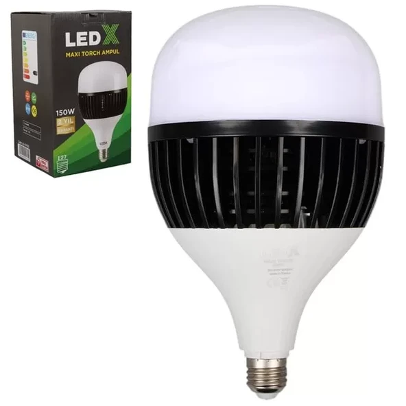 Ledx Al-Th150 Akım Korumalı 150 Watt 13500 Lümen E27 Beyaz Maxi Kristal Torch Led Ampul ürün görseli 1