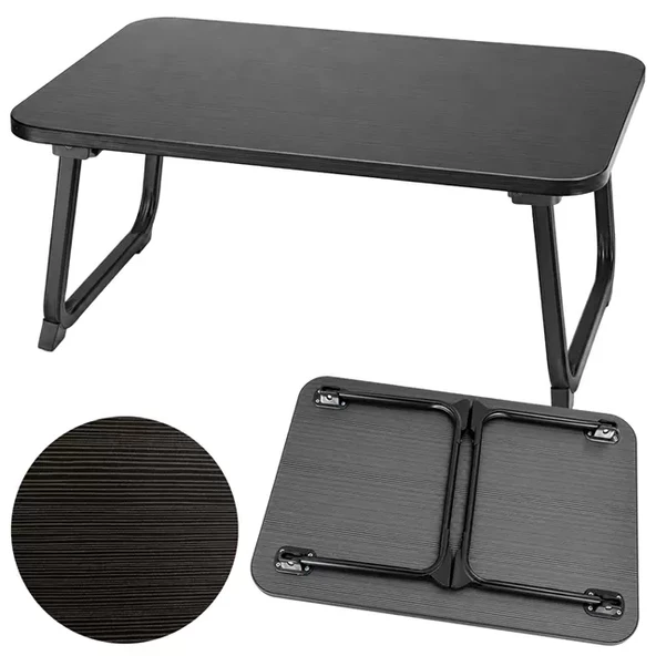 Sn-29695 Katlanabilir Laptop Masası Yatak Koltuk Üzeri Tepsisi Siyah 70X48Cm ürün görseli 1