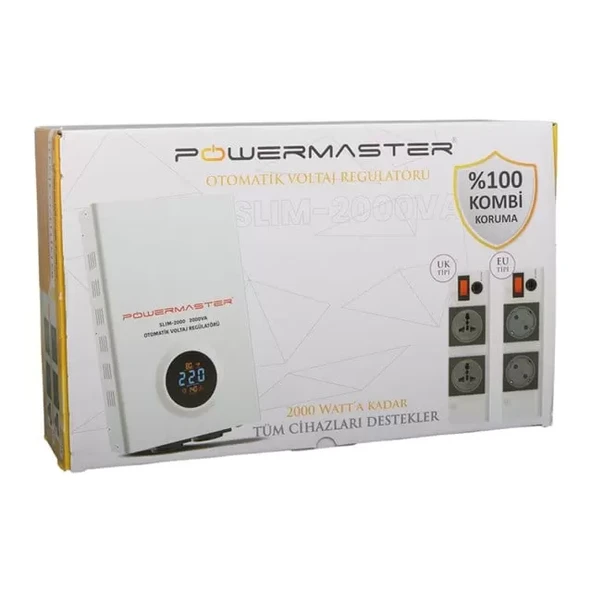 Slım-2000 Otomatik 2000 Watt Kombi Voltaj Regülatörü - Resim 4