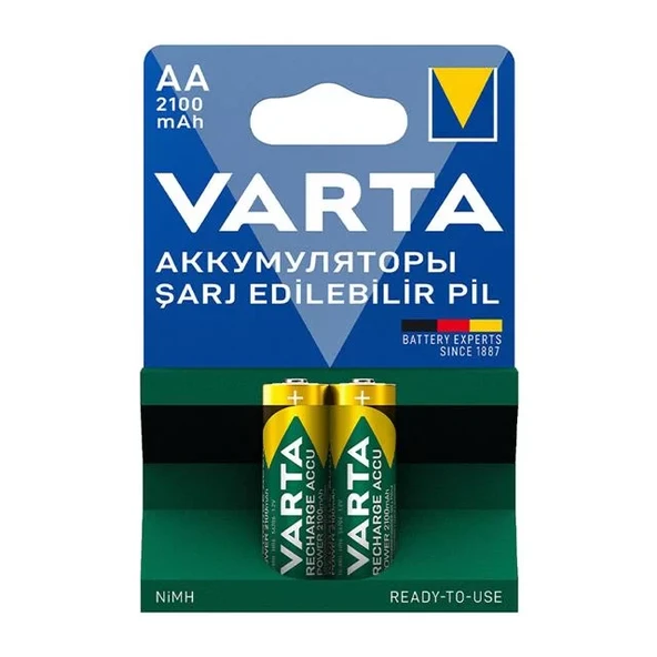 56706 1.2V 2100 Mah Şarjlı Aa Kalem Pil (2'Li Paket) ürün görseli 1