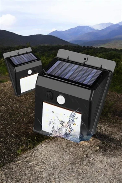 Solar Lamba Giriş, Bahçe Yol Avlu Hareket Sensörlü Led Parlak Gece Su Geçirmez ürün görseli 1