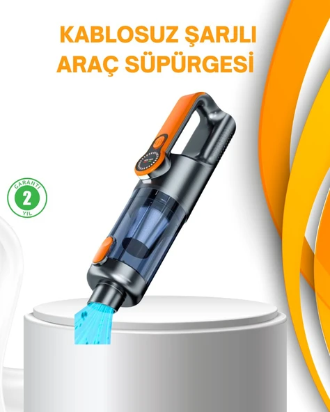 Kompakt Şarjlı El Süpürgesi Kuru ve Sıvı Temizlik 5 Aparatlı ürün görseli 1