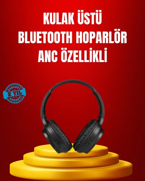 Geniş Frekans Aralıklı Bluetooth Kulak Üstü Kulaklık ürün görseli 1