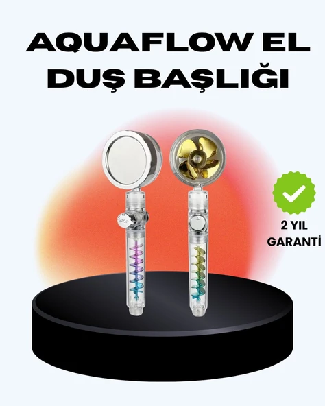 Döner Pervaneli El Duşu Başlığı – Su Tasarruflu, Basınç Artırıcı, Yağmur Etkili ürün görseli 1