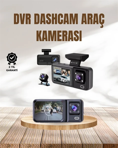 Wi-Fi Destekli Araç Kamerası: 2.7” Ekran, 128GB Destek ve IR Gece Görüş ürün görseli 1