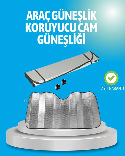 Gelişmiş Yansıtıcılı Katlanabilir Araç Güneşliği – Alüminyum & Süngerli İzolasyon Teknolojisi ürün görseli 1