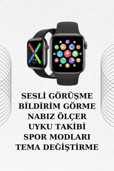 İkili Set Dev Kampanya Ucuz Kulaklık Ucuz Akıllı Saat Gürültü Önleyici Uzun Pil Ömrü ürün görseli 1