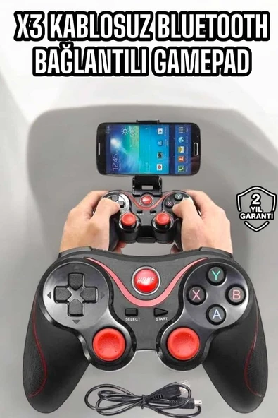 Game Stick Android Uyumlu Gamepad X3 Standlı Oyun Kolu Bluetooth Bağlantılı ürün görseli 1