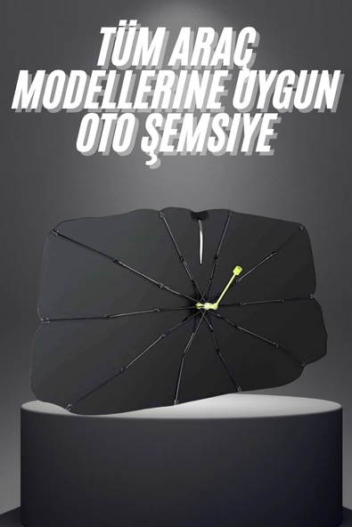 Yeni Nesil Tüm Araç Modellerine Uygun Oto Şemsiye Katlanabilir UV Işınlarına Karşı ürün görseli 1