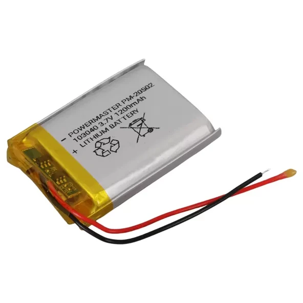 103040 3.7 Volt 1200 Mah Lityum Polimer Pil - Resim 2