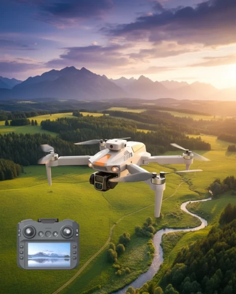 Full HD Kameralı Drone GPS GPRS Destekli 1000M Menzilli ürün görseli 1