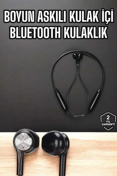 Kablolu Boyun Askılı Dijital Göstergeli Bluetooth Kulaklığı 60 Saat ürün görseli 1