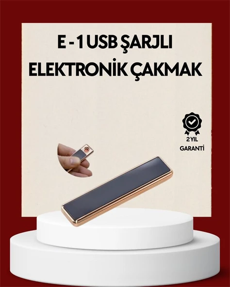 Plazma Ark Teknolojili Elektrikli Çakmak – Dokunmatik, LED Göstergeli, Şarj Edilebilir ürün görseli 1