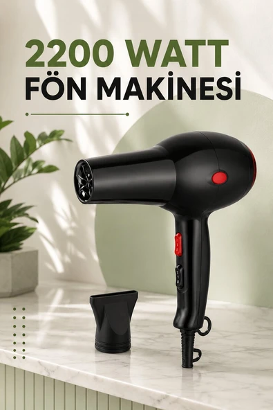 Soğuk ve Sıcak Üfleme Özellikli AC Motorlu Saç Kurutma Makinesi ürün görseli 1