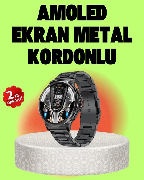 SW80 Akıllı Saat 1.93″ Ultra HD Ekran 700 mAh Batarya 3 Kordon ürün görseli 1