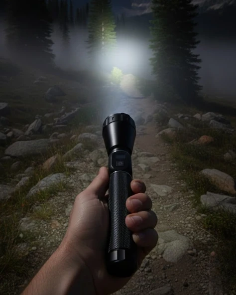 Yüksek Güçlü LED El Feneri Şarjlı 6000 Lümen Acil Durum Seti ürün görseli 1