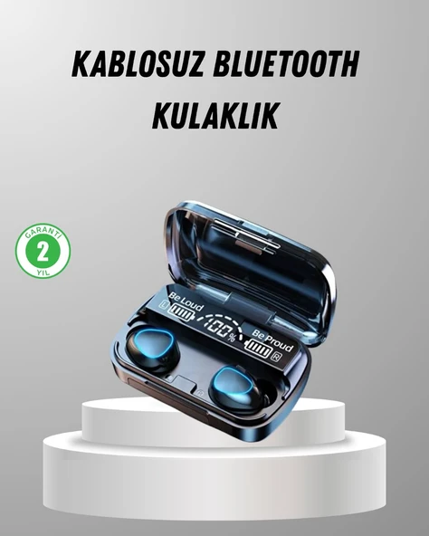 TWS Kablosuz Kulaklık Şarj Kutulu 20 Saat Kullanım Konforlu ürün görseli 1
