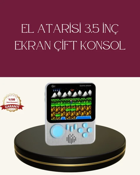 Şarjlı 3.5 İnç Retro Oyun Konsolu ürün görseli 1