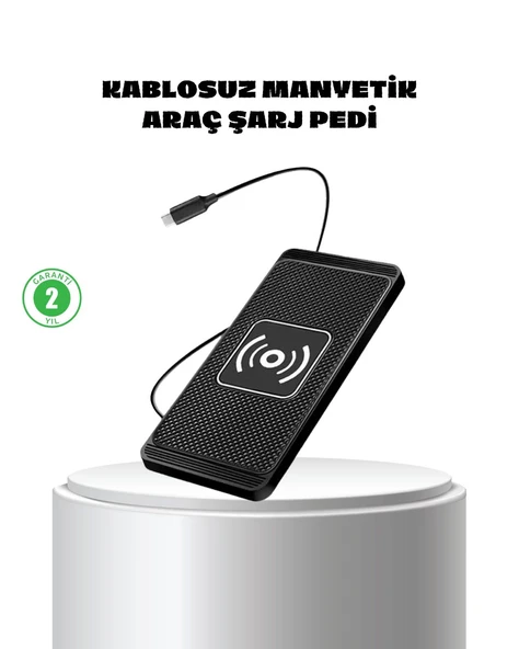 Manyetik Kablosuz Şarj Pedi 15W Hızlı Şarj Kaymaz Silikon Qi Destekli ürün görseli 1