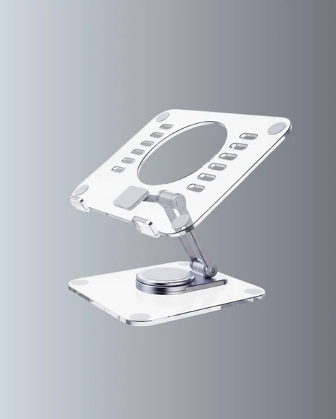 Taşınabilir Katlanır Tablet Braketi Masaüstü Stand - Resim 2