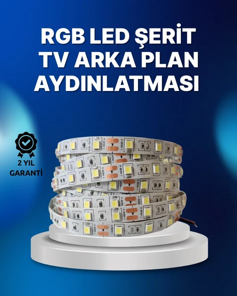 RF Kumandalı Renk Değiştiren TV LED Şerit 2MT ürün görseli 1