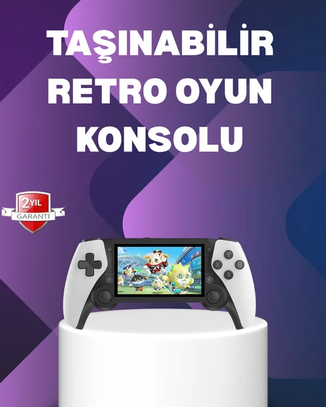 64Gb Hafızalı Emülatör Destekli Oyun Konsolu ürün görseli 1