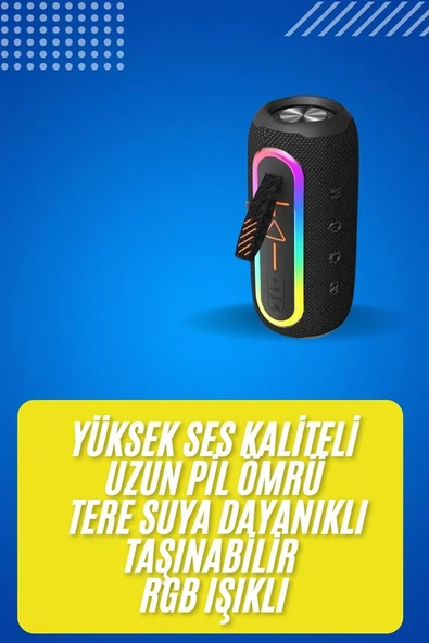 Hoparlör Usb Şarjlı Uzun Pil Ömrü İos Uyumlu Renkli ürün görseli 1