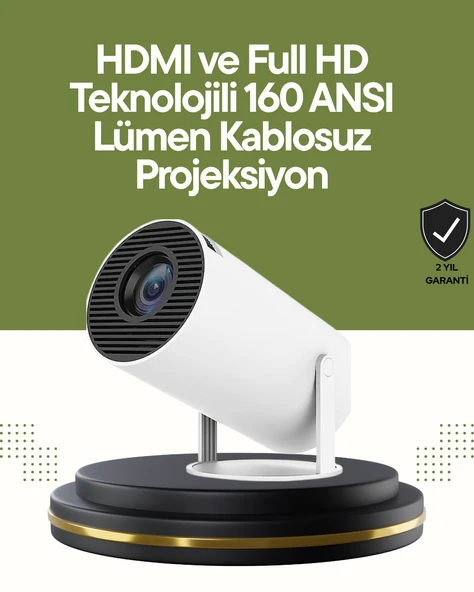 Usb Girişli Uzun Ömürlü Ampullü Projeksiyon ürün görseli 1