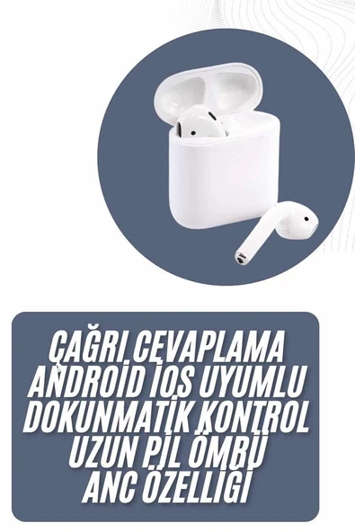 2025 Model Çağrı Cevaplayabilen Kulaklık Beyaz Dokunmatik ürün görseli 1