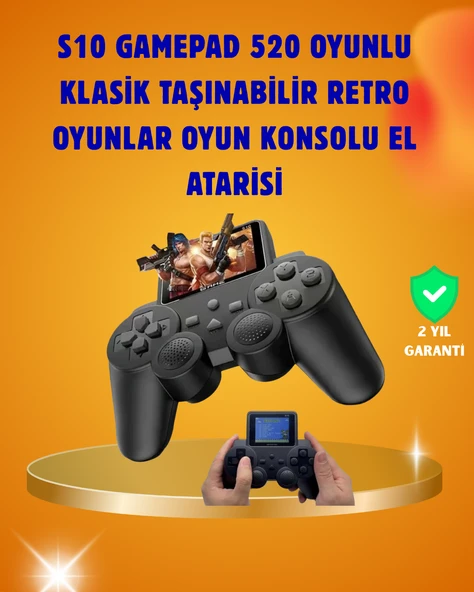 Çocuklar Yetişkinler İçin Uygun 500 Oyunlu Taşınabilir Mini El Konsolu ürün görseli 1