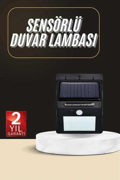 Solar Dekoratif Lambası Sensörlü Led Işık Bahçe Aydınlatma - Resim 2