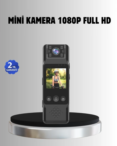 180° Döner Lensli Mini Kamera 1080P Full Hd Hareket Algılama 1200Mah ürün görseli 1