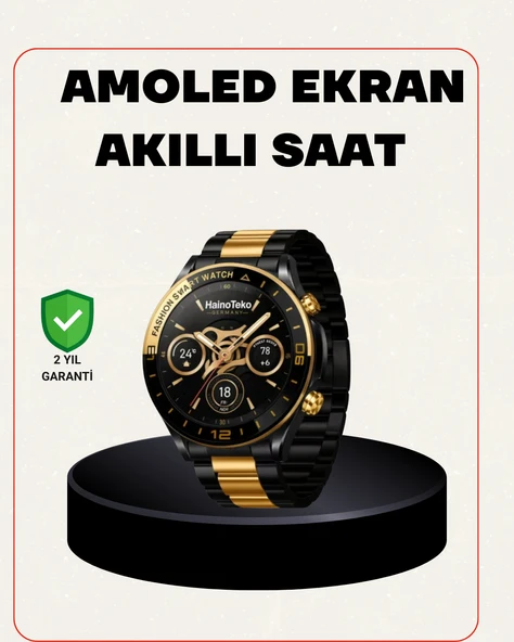 Amoled Akıllı Saat Manyetik Şarj Gps Destekli Spor Günlük Kullanım ürün görseli 1