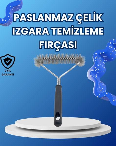 Paslanmaz Çelik Izgara Temizleme Fırçası Mangal Barbekü İçin ürün görseli 1