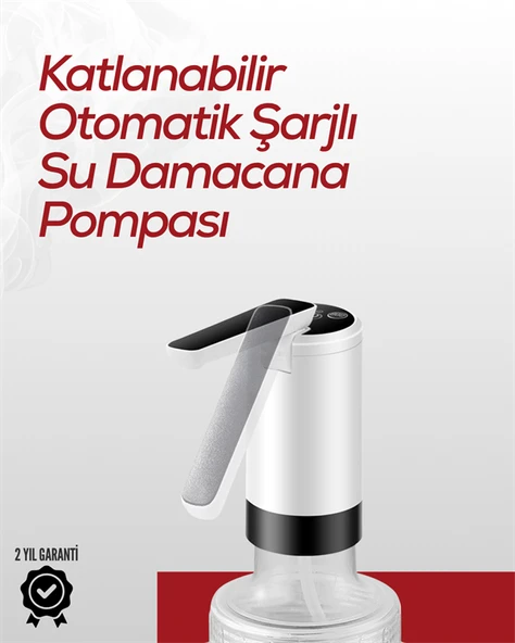 Akıllı Şarjlı Damacana Pompası Tek Tuşla Su Dolum ürün görseli 1