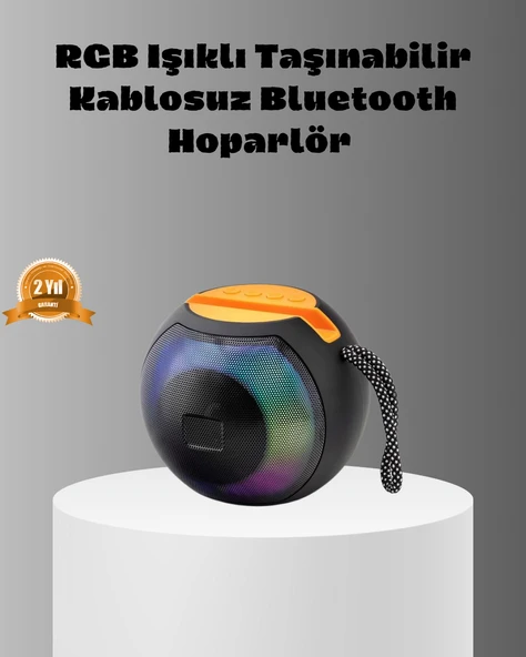 Taşınabilir Hoparlör – Rgb Işıklı, Güçlü Bas 8 Saat Pil Ömrü ürün görseli 1