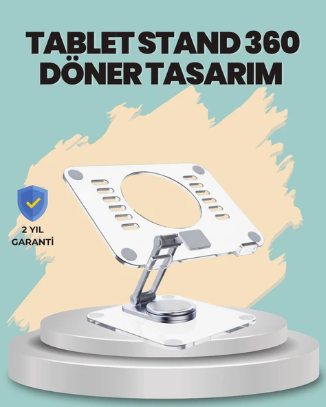 Çift Eksenli Ayarlanabilir Tablet Destek Standı ürün görseli 1