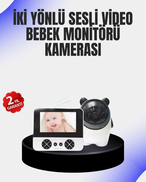 Uzaktan Kontrollü Bebek Kamerası Ninni Zoom Özellikli ürün görseli 1