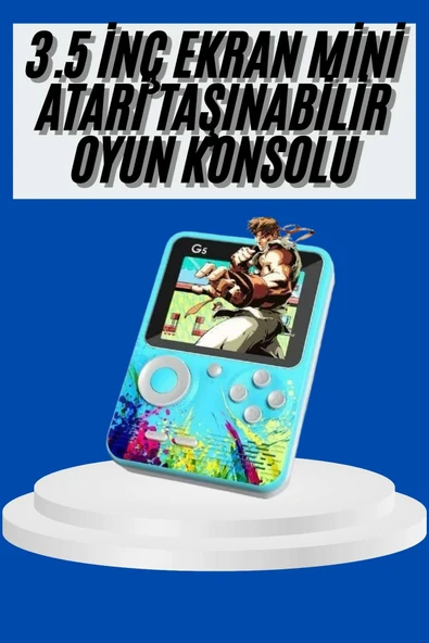 Çocuklara Özel 4K Hd Oyun Konsol El Atari Taşınabilir 500 Oyunlu ürün görseli 1